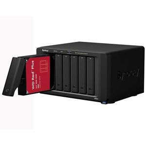 Synology DS1621 4 GB NAS 24 TB (6 x 4 TB) WD Red Plus, gemonteerd en getest met SE DSM geïnstalleerd