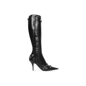 Balenciaga Zwarte Cagole 90mm Laarzen , Black , Dames , Maat: 36 EU