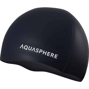 Aquasphere Silicone Cap - Badmuts - Volwassenen - Zwart/Wit