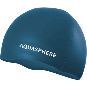 Aquasphere Silicone Cap - Badmuts - Volwassenen - Groen/Wit