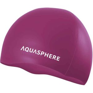 Aquasphere Silicone Cap - Badmuts - Volwassenen - Roze/Wit