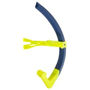 Aquasphere Focus Snorkel, uniseks, voor volwassenen, marineblauw, helder geel, eenheidsmaat