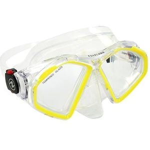 AQUALUNG Hawkeye duikmaskers voor mannen, geel transparant, L