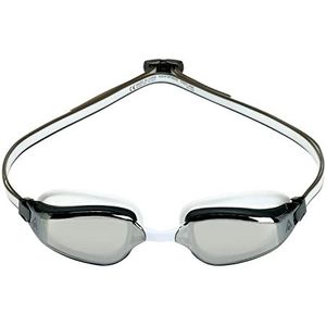 Aquasphere Fastlane-bril voor volwassenen, uniseks, zilver, titanium, MIROR, L