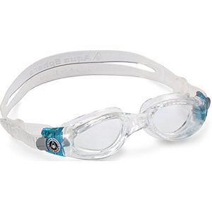 Aquasphere Kaiman Compact Zwembril Transparant en Turquoise - Clear Lens