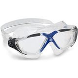 Aqua Sphere Vista zwemmasker, transparant grijs/blauw/transparant glas, eenheidsmaat