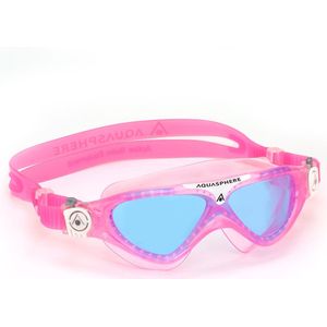 Aqua Sphere Vista duikbril voor kinderen, blauwe glazen, roze/wit, eenheidsmaat