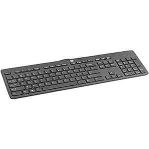 HP 803181-L31 USB QWERTY US International zwart toetsenbord - toetsenborden (standaard, bekabeld, USB, mechanische schakelaar, QWERTY, zwart)