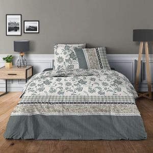 Univers Décor - 4-delige lakenset voor 140 x 190 cm Cashemire bed 100% katoen / 57 draden/cm²