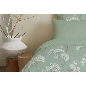 Katoenen Dekbedovertrekset - Landscape - Mint - 140x200 cm + 90x190 cm