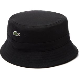 Lacoste Hoed RK2056 Zwart Bucket Hat - Maat M