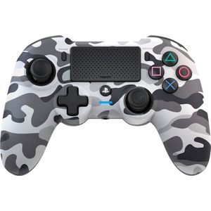 NACON Asymmetrische draadloze controller voor de Playstation 4 [officieel gelicentieerd/camouflage grijs]