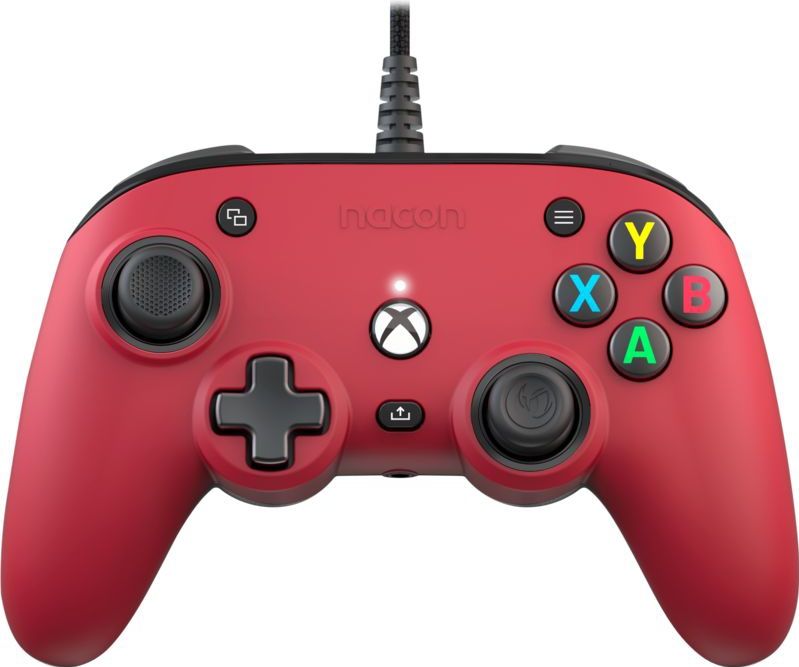 Nacon Pro Compact Official Bedrade Controller - Xbox Series X|S - Rood