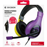Bigben Stereo Gaming Headset V1 - Nintendo Switch - Paars/Geel