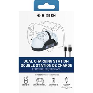 Bigben - Oplaadstation voor 2 Controllers - Snelladen - PS5