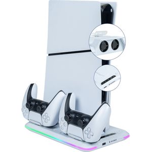 Nacon - Gaming Ladestation - Accessoires - Wit - USB-/Ventilatorstation voor PS5
