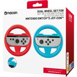 Nacon - Switch 2 - Dual Wheel Set - Rood - Blauw - Ergonomisch ontwerp