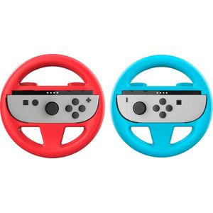 Nacon - Switch 2 - Dual Wheel Set - Rood - Blauw - Ergonomisch ontwerp