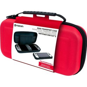 Nacon - Switch 2 - Rigid Transport Case - Rood - Stevige Beschermhoes