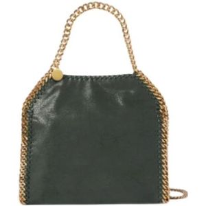 Stella McCartney, Tassen, Dames, Zwart, ONE Size, Gouden Ketting Tote Tas