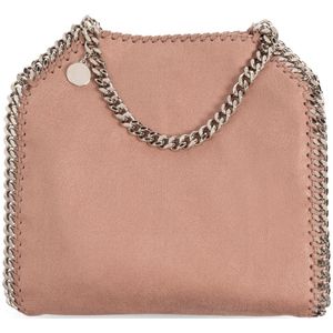 Stella McCartney, Roze tas van imitatieleer met kettingdetails Roze, Dames, Maat:ONE Size