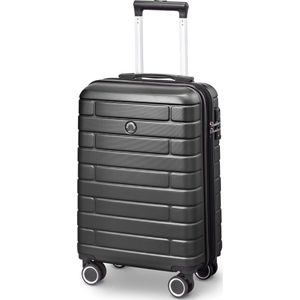 Arogado by Jump - Handbagage 55 cm - 4 Wielen - TSA-Cijferslot - Expandable - Zwart