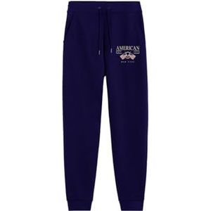 AMERICAN COLLEGE USA Joggingbroek voor dames en heren, Marineblauw, L