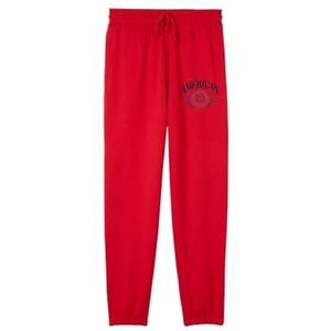 AMERICAN COLLEGE USA Joggingbroek voor dames en heren, Rood, XL
