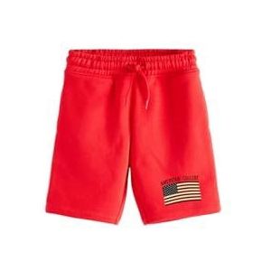 AMERICAN COLLEGE USA Bermuda shorts voor dames en heren, uniseks, Rood, M
