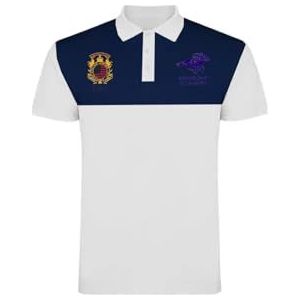 AMERICAN COLLEGE USA Polo's met korte mouwen voor dames en heren, Wit, S