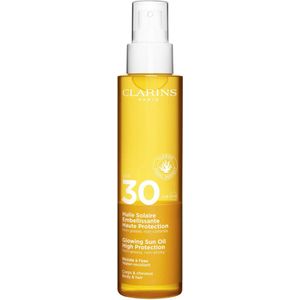 Clarins - Glowing Sun Oil - Zonnebrand - 150 ml - SPF 30