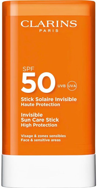 Clarins - Invisible Sun Care Stick - Zonnestick - 17gr - Transparante Textuur