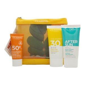 Clarins - Essential Sun Care - Geschenkset - 50ml Very High Protection Sun Cream SPF50 + 15ml Gentle Peeling + 75ml Soothing After Sun Balm