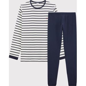 Petit Bateau - Gestreepte Pyjama - Blauw - Katoen