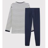 PETIT BATEAU - Gestreepte Pyjama - Ecru - Katoen - 2-delig