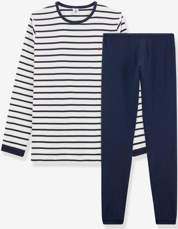 Petit Bateau - 2 pack - Jongens - Boxershort - Moto - Wit blauw - 4jaar 102