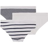 PETIT BATEAU - Slips - Wit - Katoen - Set van 3