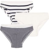PETIT BATEAU - Slips - Wit - Katoen - Set van 3