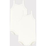 Petit Bateau - Rompertje - Wit - Katoen - Set van 2
