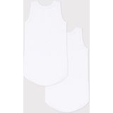 Petit Bateau - Set van 2 - Rompertjes - Wit - Biologisch Katoen