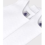 Petit Bateau - Set van 2 - Rompertjes - Wit - Biologisch Katoen