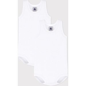 Petit Bateau - Rompertje - Wit - Biologisch Katoen - Set van 2