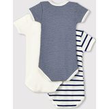 Petit Bateau - Rompertje - Multi - Set van 3 - Lange Mouwen