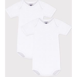 Petit Bateau - Rompertjes - Wit - Katoen - Set van 2