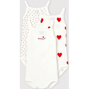 PETIT BATEAU - Rompertjes - Violet Kleur - Katoen - Set van 3