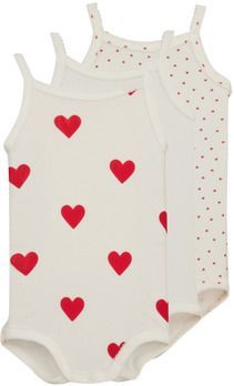 Petit Bateau - Rompertje - Wit - Katoen - Set van 3