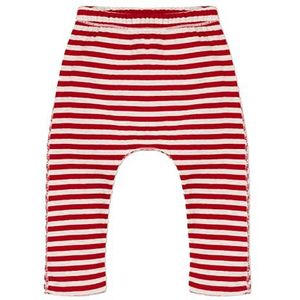 Gestreepte babybroek in tubing - PETIT BATEAU rood