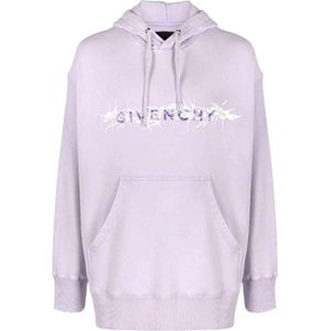 Givenchy Paars Barbed Wire Logo Hoodie