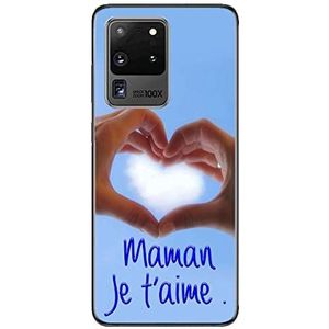 Beschermhoes voor Samsung S30, motief: Maman Je t'aime