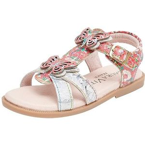 LAURA VITA Juliana 01 sandalen voor meisjes, Rood, 26 EU